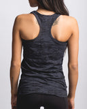 Women's Burnout Racerback Tank Top - Black Tank Top Trust No One Clothing