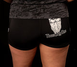 Women's Trust No One Workout Shorts - Black