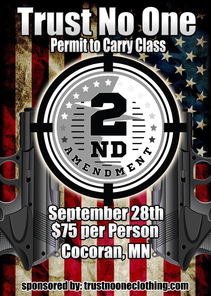 Trust No One MN Permit to Carry Class