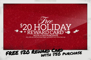 Free $20 Holiday Reward Card with $50 Purchase