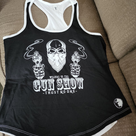 Women's Trust No One Gun Show Tank Top