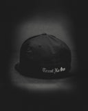 Face of Trust No One Structured Curved Bill Flexfit Hat - Black