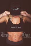 Black Mesh Back Sports Bra Workout Gear Gym Apparel Fitness Clothing TN1 TrustNoOne TNO TrustNo1