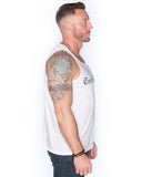Trust No One Men's Fit life Tank Top Shirt Fitlife TN1 TNO TrustNoOne TrustNo1 Wife Beater White