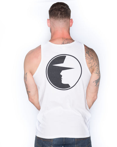 Trust No One Men's Fit life Tank Top Shirt Fitlife TN1 TNO TrustNoOne TrustNo1 Wife Beater White