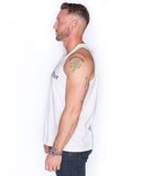 Trust No One Men's Fit life Tank Top Shirt Fitlife TN1 TNO TrustNoOne TrustNo1 Wife Beater White