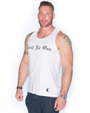 Trust No One Men's Fit life Tank Top Shirt Fitlife TN1 TNO TrustNoOne TrustNo1 Wife Beater White