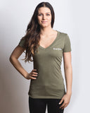 Women's Molon Labe Graphic Crew Neck - Olive Drab Green M16 AR15 Gun Rights Merica America TN1 TNO TrustNoOne TrustNo1