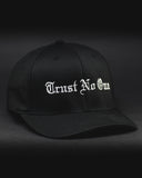 Trust No One - Fitted Curved Bill Hat -Black TN1 Fitness Clothing Gym Wear Athletic Apparel Hats