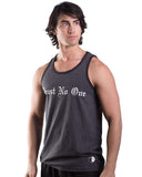 Men's Charcoal Burnout Injected Tank Top Shirt Tanktop Trust No One TrustNoOne TrustNo1 TN1 TNO WifeBeater Wife beater Workout clothing lifting gear gym apparel