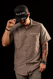 Trust No One Mechanic Shirt - Grey