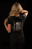 Women's Molon Labe Graphic V-Neck T-Shirt