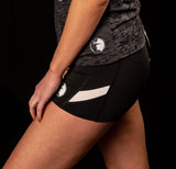 Women's Trust No One Workout Shorts - Black