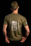 Men's MOLON LABE Graphic Crew Neck - Olive Drab Green