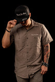 Trust No One Mechanic Shirt - Grey